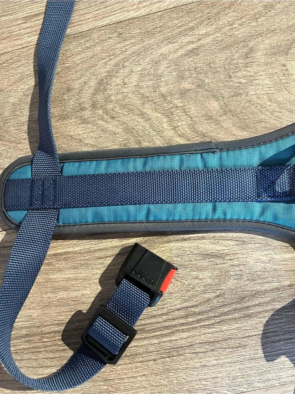 Jeep Teal and Navy Dog Harness